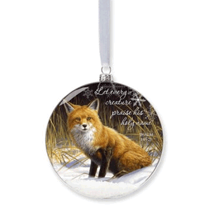 Fox Snow Ornament