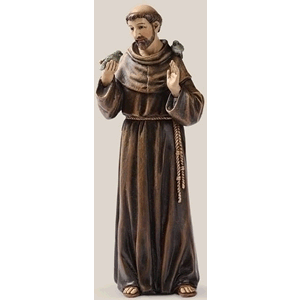 St. Francis W/ Doves Statue 6.25" w/ Box