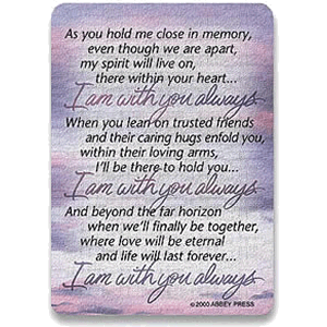 Memorial Prayer Card