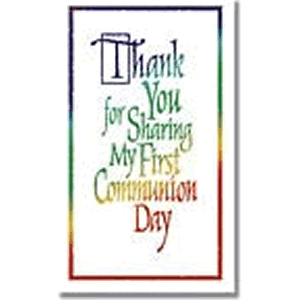 First Communion Thank You Package of Greeting Cards