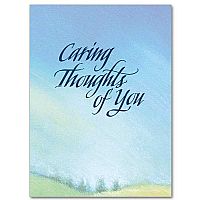 Caring Thoughts of You Encouragement Greeting Card