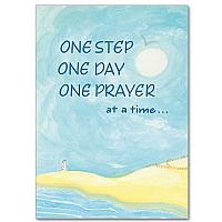 One Step, One Day, One Prayer at a Time Encouragement Greeting Card
