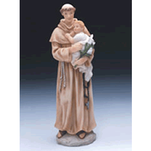 St. Anthony 9'' Resin Statue