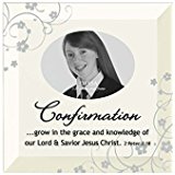 Glass Confirmation Photo Frame with Easel Back