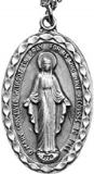 Heritage Miraculous Medal With 24" Chain