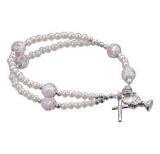 First Communion Pearl Double Strand Bracelet