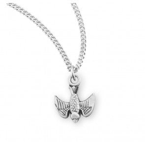 Holy Spirit Sterling Silver Pendant Necklace