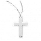 Sterling Silver Plain Cross With Chain