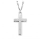 Sterling Silver Engraved Cross with Chain