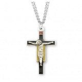 Sterling Silver Giotto Renaissance Crucifix With Chain