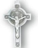 Sterling Silver St. Benedict Crucifix with Chain